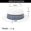 Flat Straw Hat boater hat #7PDCM105 1 O1CN01pXiACi1ShMuWTOK5U 3066222278 0 cib
